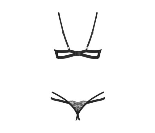 Obsessive - Nutris 2-pcs crotchless set Black M/L