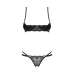 Obsessive - Nutris 2-pcs crotchless set Black XL/2XL