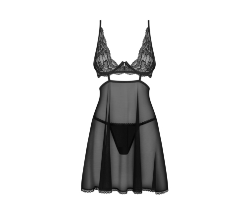 Obsessive - Nutris babydoll & thong Black XS/S