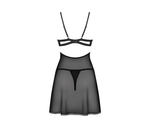Obsessive - Nutris babydoll & thong Black M/L