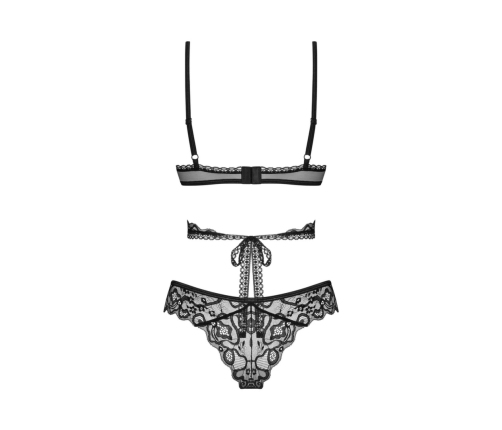 Obsessive - Blomentis 2-pcs set Black XS/S