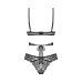 Obsessive - Blomentis 2-pcs set Black XS/S