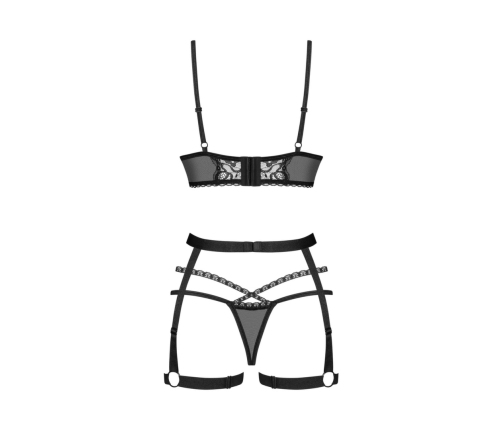 Obsessive - Blomentis 3-pcs set Black XL/2XL