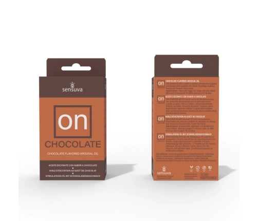 Sensuva ON Chocolate Arousal Oil 5ml - Chocolate Flavored Stimulation Formula