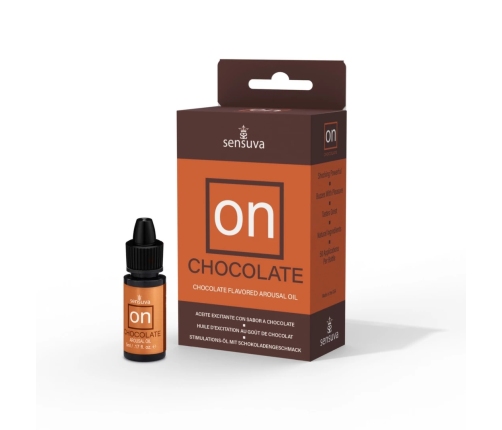 Sensuva ON Chocolate Arousal Oil 5ml - Chocolate Flavored Stimulation Formula