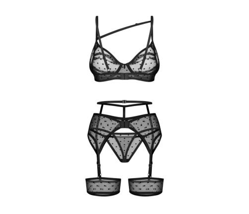 Obsessive - Nuites 3 Pcs Set Black L/XL