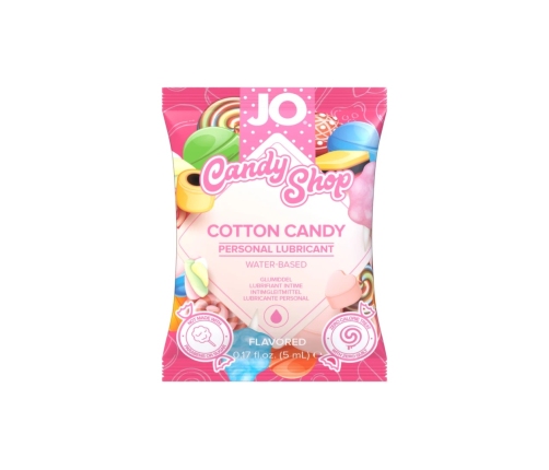 JO Candy Shop Cotton Candy Lubricant Sachet 5 ml - Sweet Scented Formula