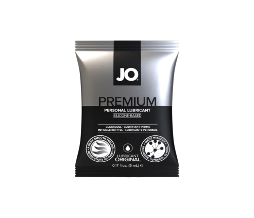 JO Premium Silicone Lubricant Sachet 5 ml - Long-Lasting Formula