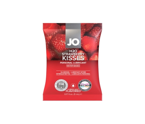 System JO H2O Strawberry Personal Lubricant Sachet 5 ml