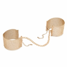 Bijoux Indiscrets Desir Metallique Gold - Elegant Convertible Chain Cuffs