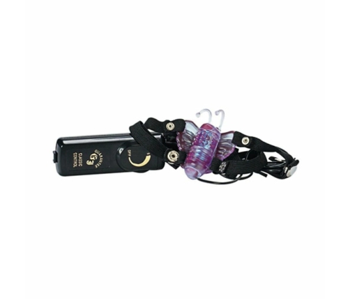 Butterfly Stimulator Strap-on Vibrator Black
