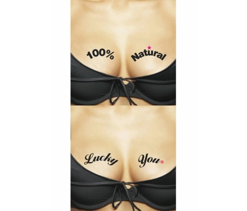 Ta-Ta-Toos 100% Natural Temporary Body Tattoos Duo Set, Waterproof