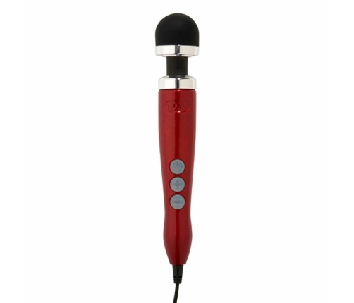 DOXY Number 3 Die Cast Wand Massager Candy Red Lightweight 28cm