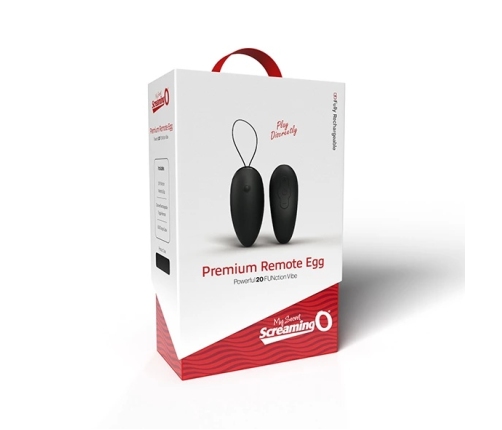 The Screaming O - Premium Remote Egg Black