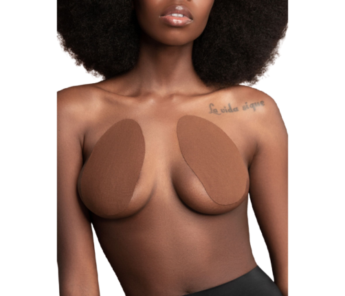 BYE-BRA - BREASTS ENHANCER + 3 PAIRS OF SATIN BROWN CUP D/F