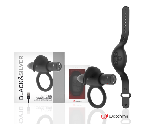 BLACK&SILVER - BURTON REMOTE CONTROL COCKRING WATCHME