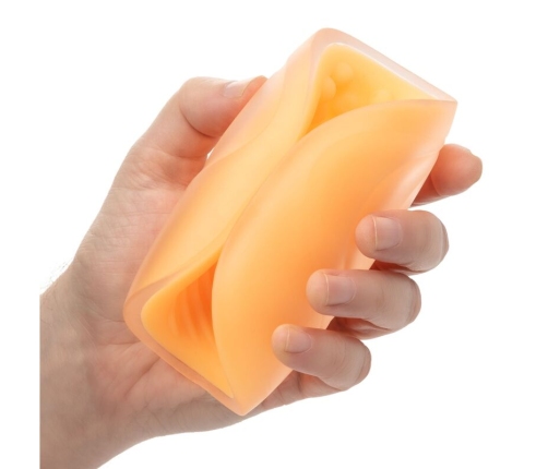 CALEXOTICS - BEADED GRIP MASTURBATOR ORANGE