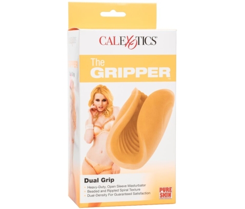 CALEXOTICS - BEADED GRIP MASTURBATOR ORANGE