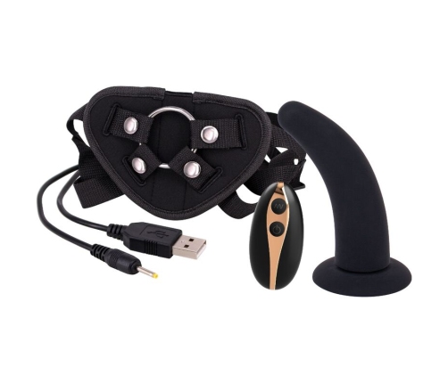SEVEN CREATIONS - STRAP ON HARNESS WITH DILDO 125 CM