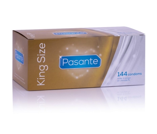 PASANTE - PRESERVATIVOS KING MS LARGOS Y ANCHOS CAJA 144 UNIDADES