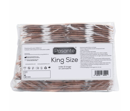 PASANTE - CONDOMS KING SIZE BAG 144 UNITS