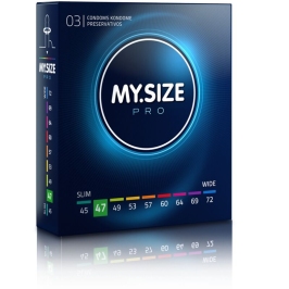 MY SIZE - PRO CONDOMS 47 MM 3 UNITS MY SIZE - PRO CONDOMS 47 MM 3 UNITS