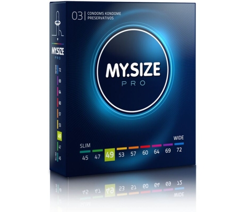 MY SIZE - PRO CONDOMS 49 MM 3 UNITS