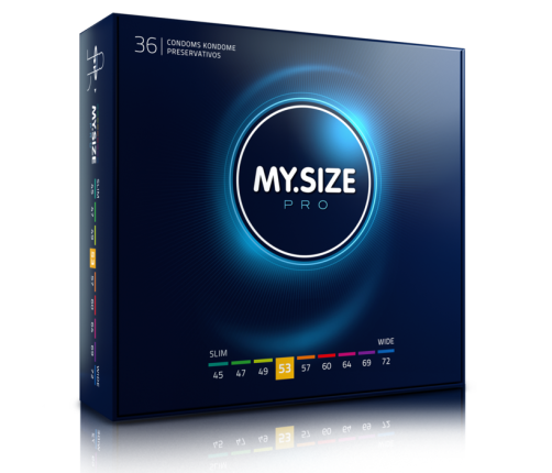MY SIZE - PRO CONDOMS 53 MM 36 UNITS