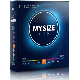 MY SIZE - PRO CONDOMS 57 MM 3 UNITS MY SIZE - PRO CONDOMS 57 MM 3 UNITS