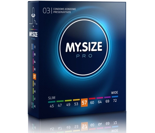 MY SIZE - PRO CONDOMS 57 MM 3 UNITS