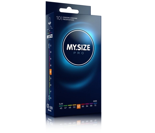 MY SIZE - PRO CONDOMS 57 MM 10 UNITS