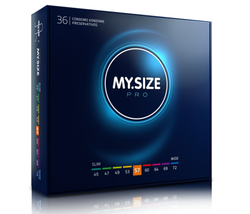 MY SIZE - PRO CONDOMS 57 MM 36 UNITS