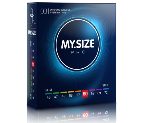 MY SIZE - PRO CONDOMS 60 MM 3 UNITS