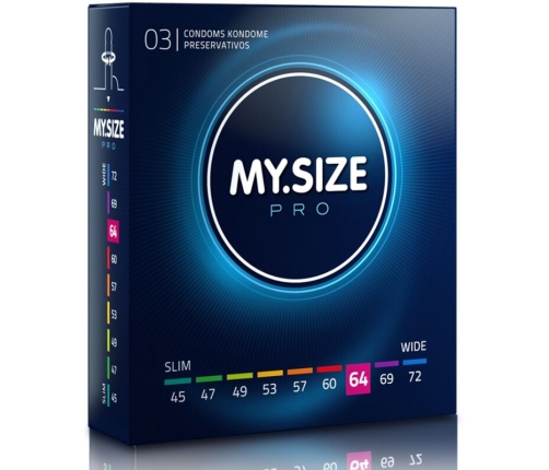 MY SIZE - PRO CONDOMS 64 MM 3 UNITS