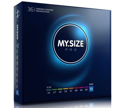 MY SIZE - PRO CONDOMS 72 MM 36 UNITS