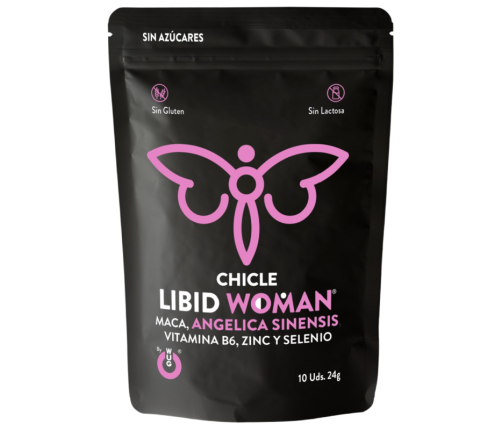 Chicle LIBID WOMAN – Chicle funcional con Maca, Ginseng Femenino y Zinc para potenciar la vitalidad femenina