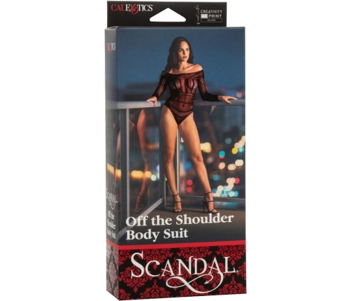 CALEXOTICS - SCANDAL SHOULDER BODY SUIT ONE SIZE