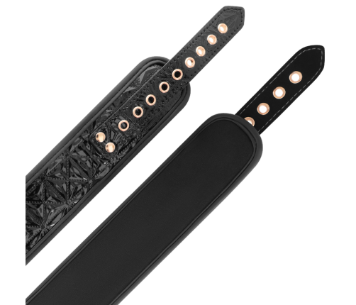 BEGME - BLACK EDITION COLLAR WITH NIPPLE CLAMPS WITH NEOPRENE LINING