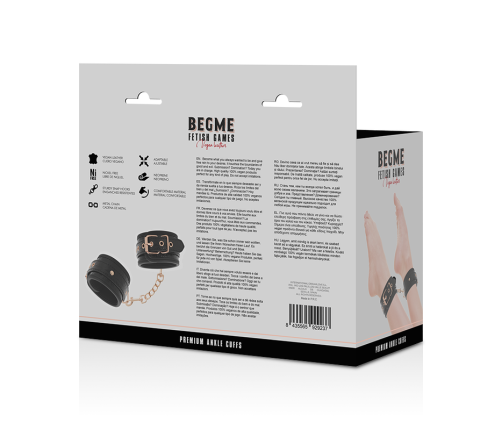 BEGME - BLACK EDITION PREMIUM ANKLE CUFFS WITH NEOPRENE LINING