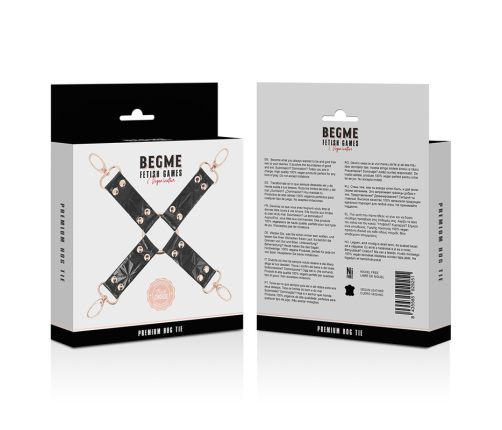 BEGME - BLACK EDITION VEGAN LEATHER HOG TIE