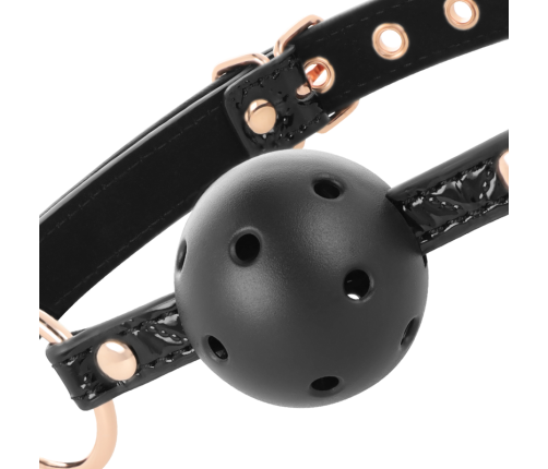 BEGME - BLACK EDITION BALL GAG VEGAN LEATHER