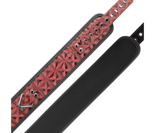 BEGME - RED EDITION PREMIUM VEGAN LEATHER COLLAR WITH NEOPRENE LINING