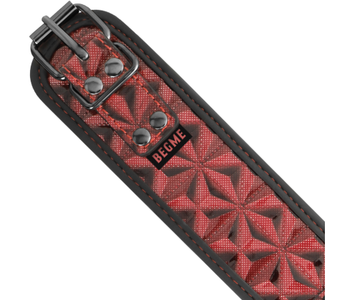 BEGME - RED EDITION PREMIUM VEGAN LEATHER COLLAR WITH NEOPRENE LINING