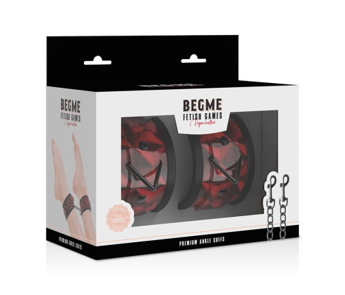 BEGME - RED EDITION PREMIUM ANKLE CUFFS WITH NEOPRENE LINING