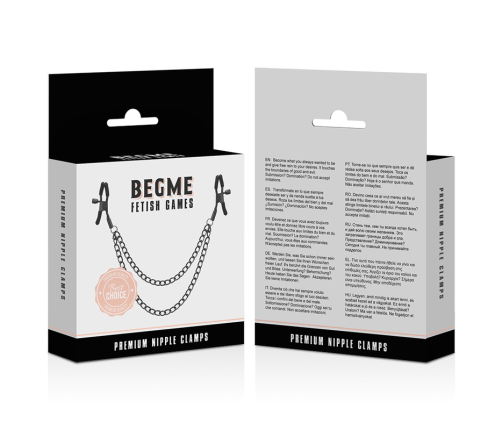 BEGME - RED EDITION NIPPLE CLIPS WITH CHAIN