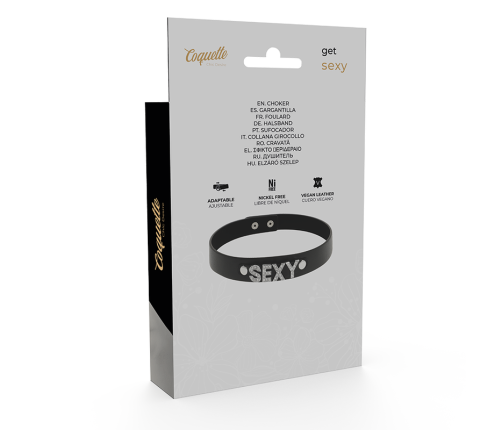 COQUETTE CHIC DESIRE - SEXY VEGAN LEATHER CHOKER