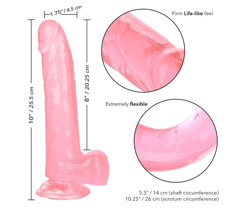 CALEXOTICS - SIZE QUEEN DILDO ROSA 20.3 CM