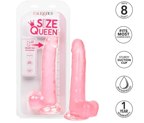 CALEXOTICS - SIZE QUEEN DILDO ROSA 20.3 CM