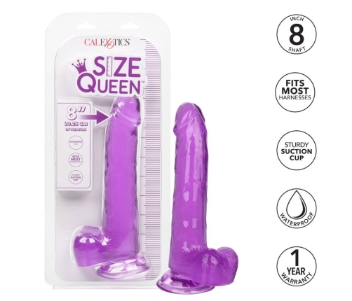 CALEXOTICS - SIZE QUEEN DILDO PURPLE 20.3 CM