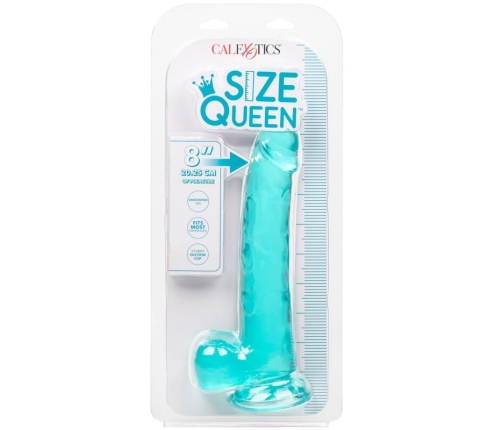 CALEXOTICS - SIZE QUEEN DILDO BLUE 20.3 CM